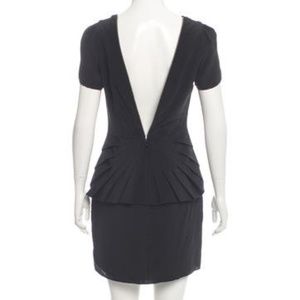 Rebecca Minkoff Plunge Back Black Silk Dress
